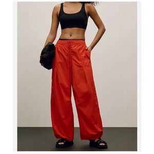 Daily Practice by Anthropologie Base Jump Parachute Pants Coral M